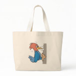 cute cartoon woodpecker canvas bag
