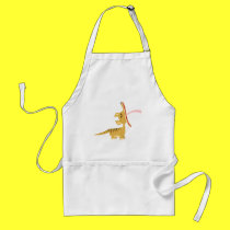 Cute Cartoon Yawning Thylacine Cooking Apron