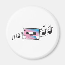 Cute cassette tape magnet