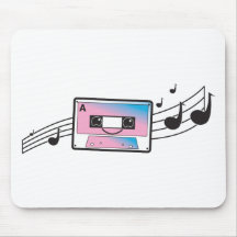 Cute cassette tape mousepads