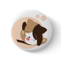Cute Cat Pinback Buttons