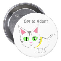 Cute Cat Button (Custom)