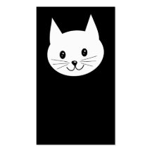 Cute Cat Face. Business Card