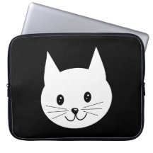 Cute Cat Face. Laptop Computer Sleeve