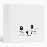Cute Cat Face. Vinyl Binders