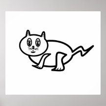 Cute cat poster