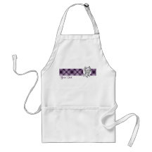 Cute Cat; Purple Aprons