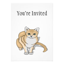 Cute Cat Watch Invite