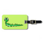 cute caterpillar cartoon luggage tags
