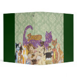 Cute Cats Collage 3 by Kewzoo Vinyl Binder