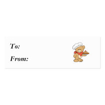 Cute Chef Baker Bear Business Card