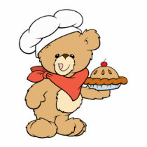 Cute Chef Baker Bear Photo Cutout