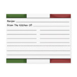 Cute Chef Blank Recipe Cards postcards