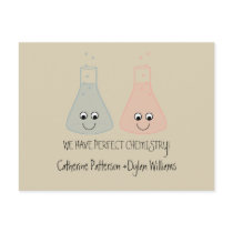Cute Chemistry Save the Date Postcard