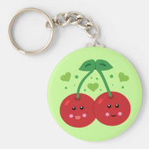 Cute Cherries Keychain