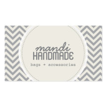 Cute Chevron Stripes Professional Business Card