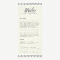 Cute Chevron Stripes Rack Card rack cards