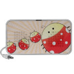 cute chibi chubby ladybugs iPhone speakers