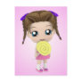 Cute Chibi Girl Postcard