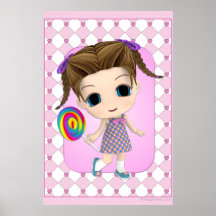 Cute Chibi Girl Poster