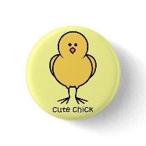 Cute Chick Button