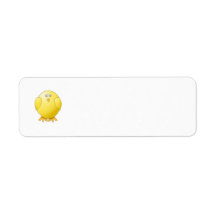 Cute Chick. Little Yellow Bird. Return Address Labels