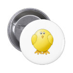 Cute Chick. Little Yellow Bird. Pinback Buttons