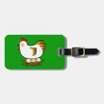 cute chicken and eggs bag tags