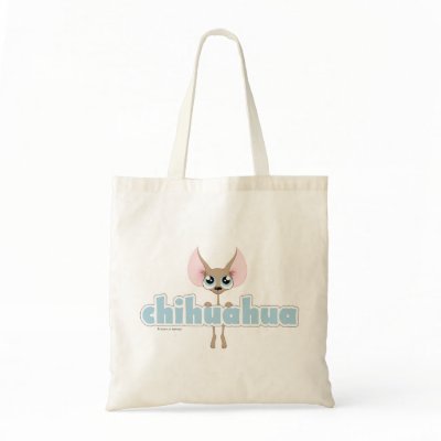 Cute Chihuahua Dog Tote Bag by LisaMarieDesign