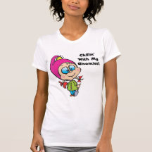 Cute Chillin With My Gnomes Design Tee Shirts