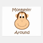 Cute chimp postcard postcards