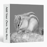 Cute Chipmunk. 3 Ring Binder