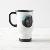 Cute Chocolate Lab Travel Mug