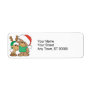 Cute Christmas Bear and Reindeer Return Address Labels