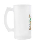 Cute Christmas Bear and Reindeer Coffee Mugs