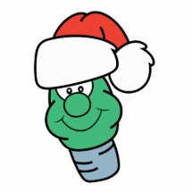 Cute Christmas Bulb in Santa Hat Acrylic Cut Outs