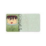Cute Christmas Cake Address Label labels