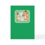 Cute Christmas card: Cat and Dog greetings