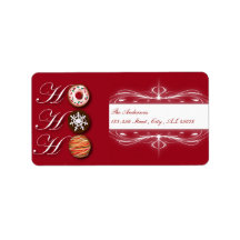 Cute Christmas Cookie Address Labels