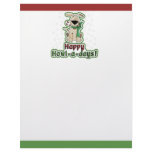 Cute Christmas Dog Letterhead Template