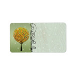 Cute Christmas Jelly Bean Tree Address Label labels