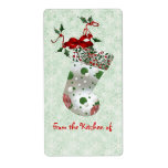 Cute Christmas Kitchen Labels