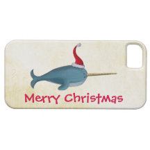 Cute Christmas Narwhal iPhone 5 Cover