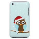 Cute Christmas Owl iPod Case-Mate Cases