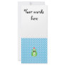 Cute christmas owl custom rack card