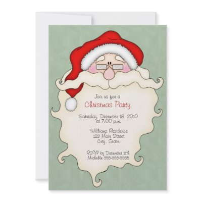 Cute Christmas Party Invitations by holiday_tshirts