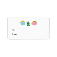 Cute Christmas Personalized Address Labels
