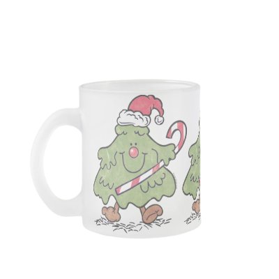 Cute Christmas Tree Mug by pinkinkart