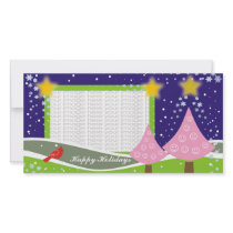Cute Christmas Trees Photo Cards
