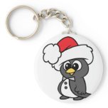 Cute Christmas Tuxedo Penguin Keychains